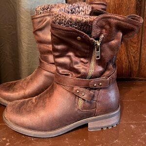 Torrid Brown Sweater Boots 9W